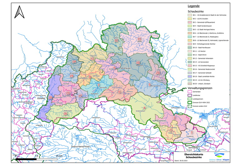 Übersichtskarte Schaubezirke